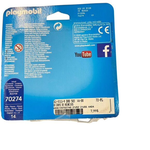 Playmobil Bundle Of 3 Figures Sets: Princess Couple 71208 Beach Duo 70274 Firefi - Picture 7 of 9